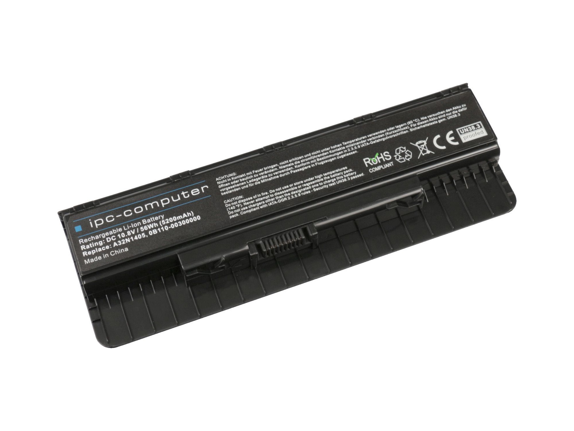 IPC-Computer Batterie compatible avec Asus A32N1405 avec 56Wh