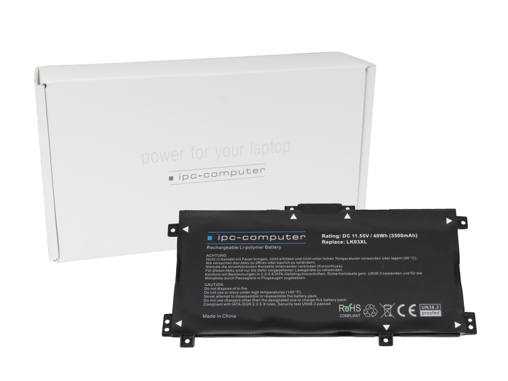 IPC-Computer Batterie 40Wh Nouveau compatible pour HP Envy x360 15-cn0400