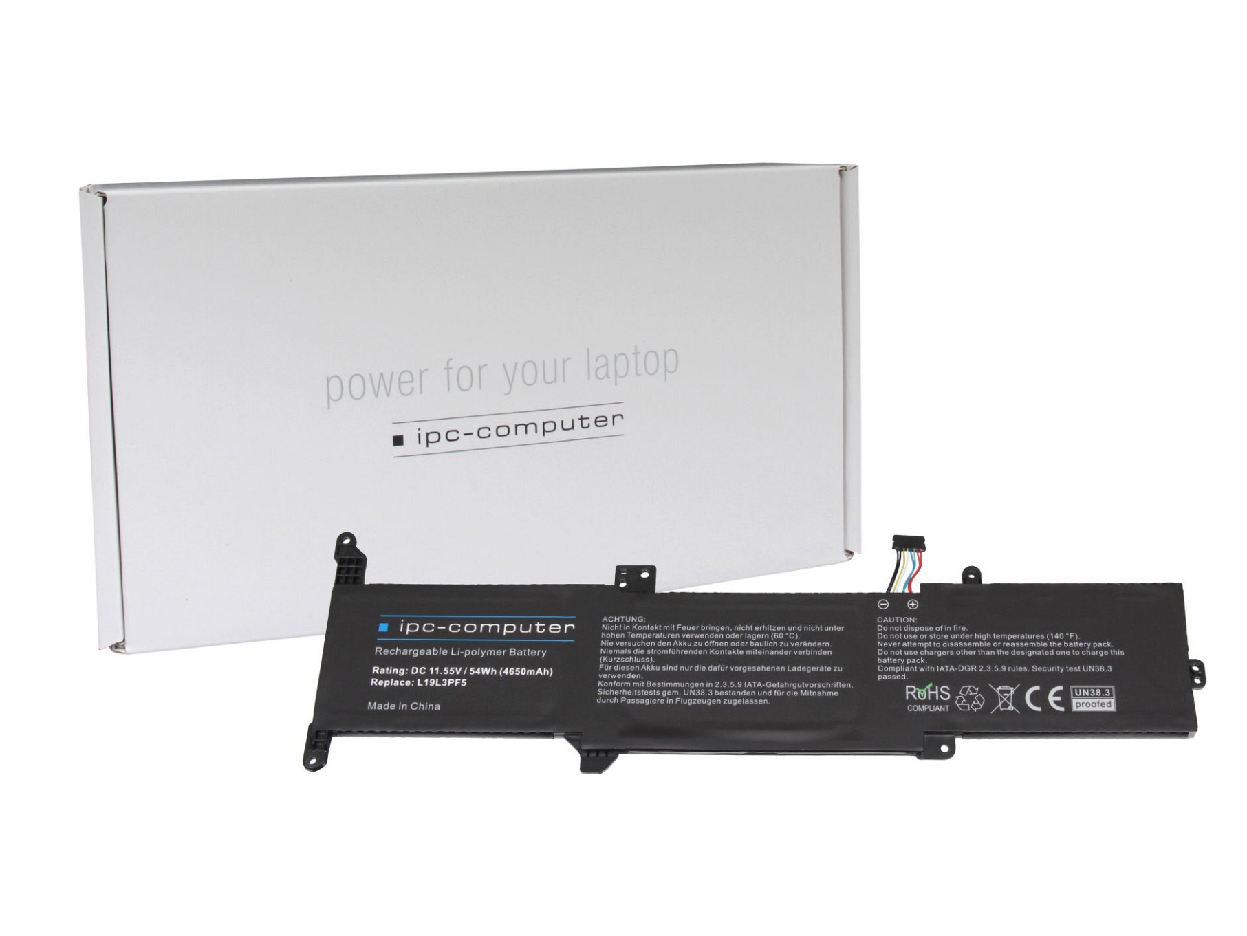 IPC-Computer Batterie 54Wh Nouveau compatible pour Lenovo IdeaPad 3-15ADA05 (81W1)