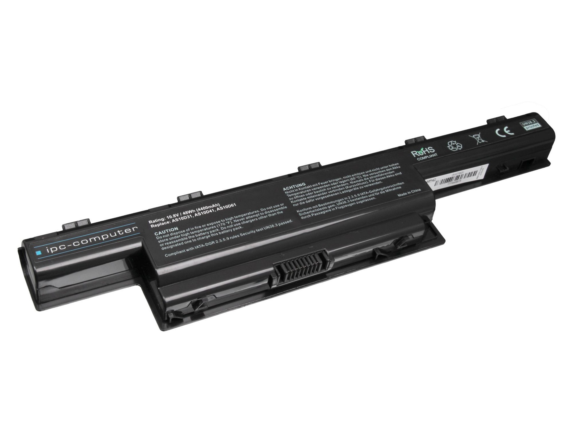 IPC-Computer Batterie 48Wh Nouveau compatible pour Acer TravelMate P2 (P273-M)
