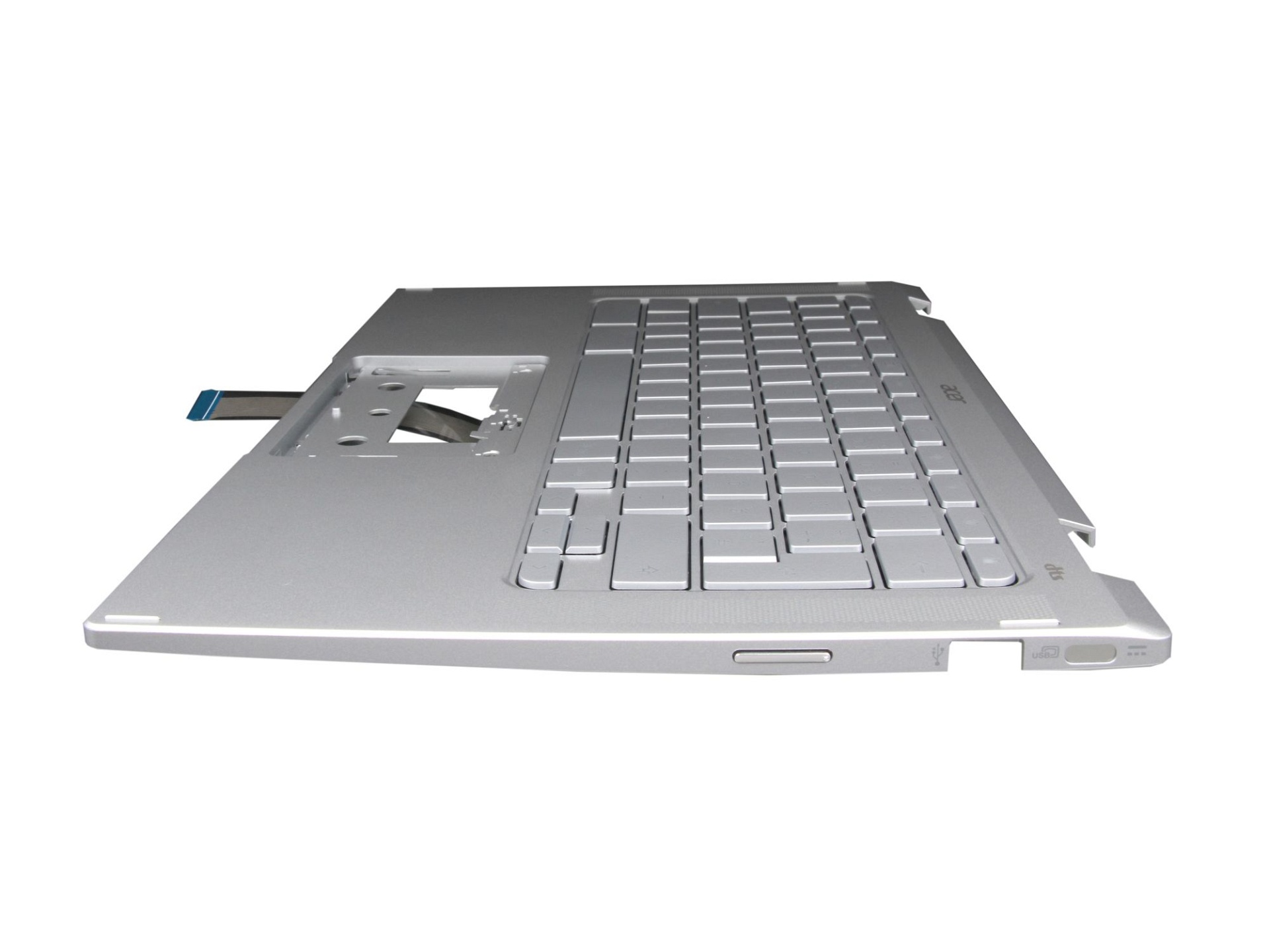 Acer Chromebook Spin 514 (CP514-2H) original Tastatur DE (deutsch) silber mit Backlight