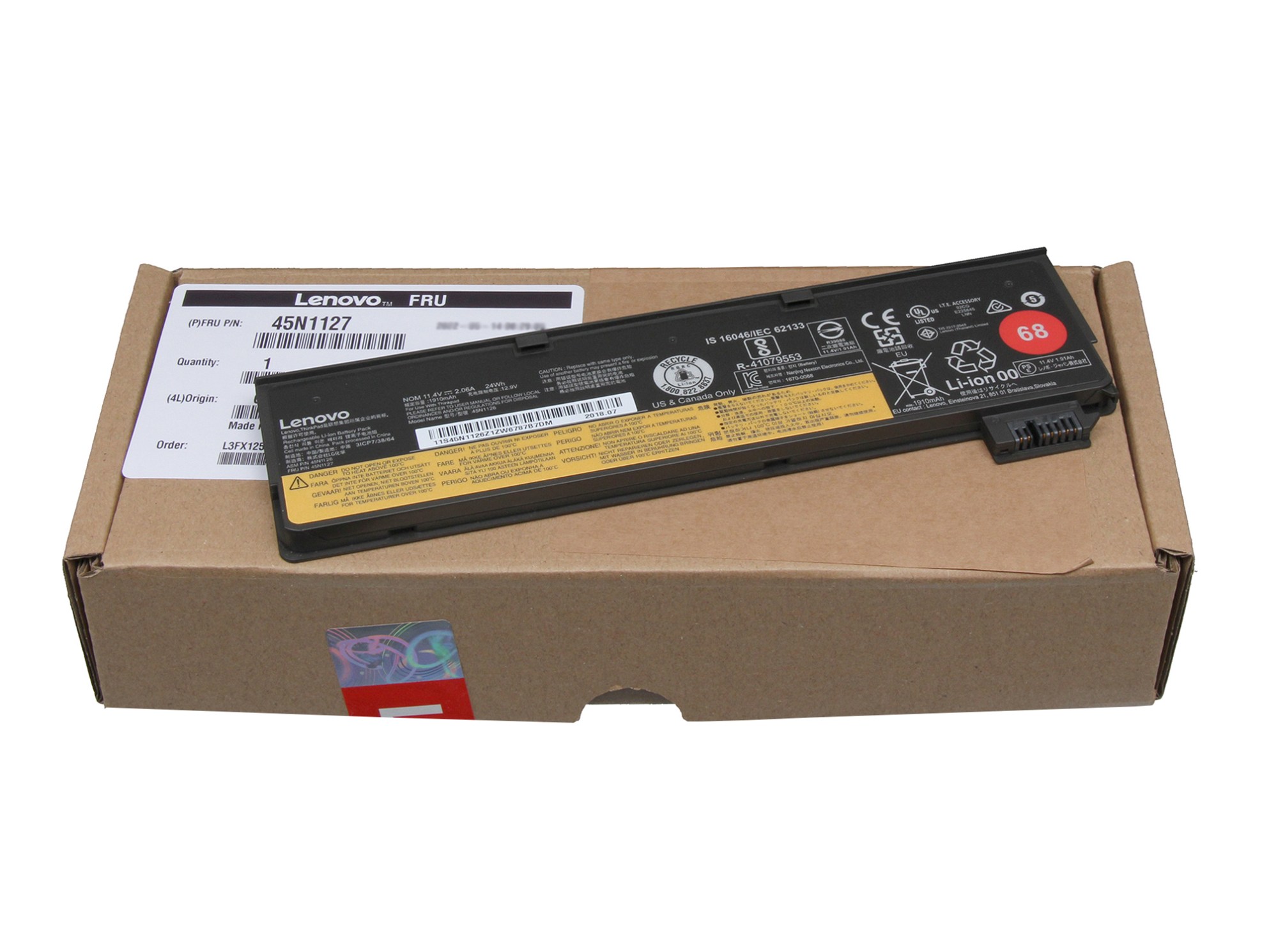 Lenovo ThinkPad L470 (20JU/20JV) originalBatterie 24Wh