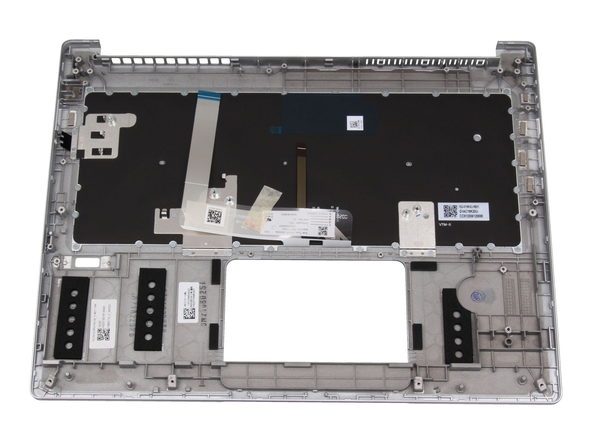 Acer Swift 3 (SF313-52G) original Tastatur inkl. Topcase DE (deutsch) silber/silber mit Backlight