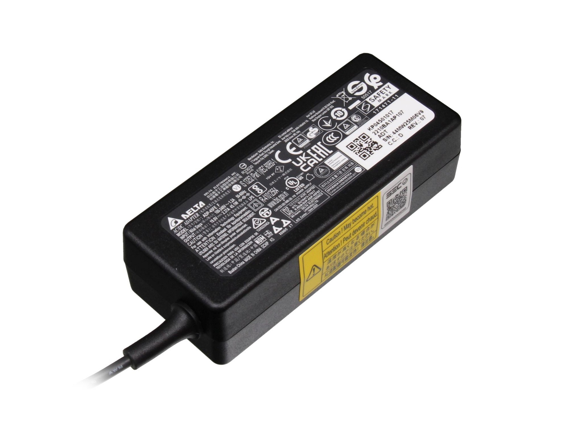 Acer Aspire R13 (R7-372T) original chargeur 45 watts