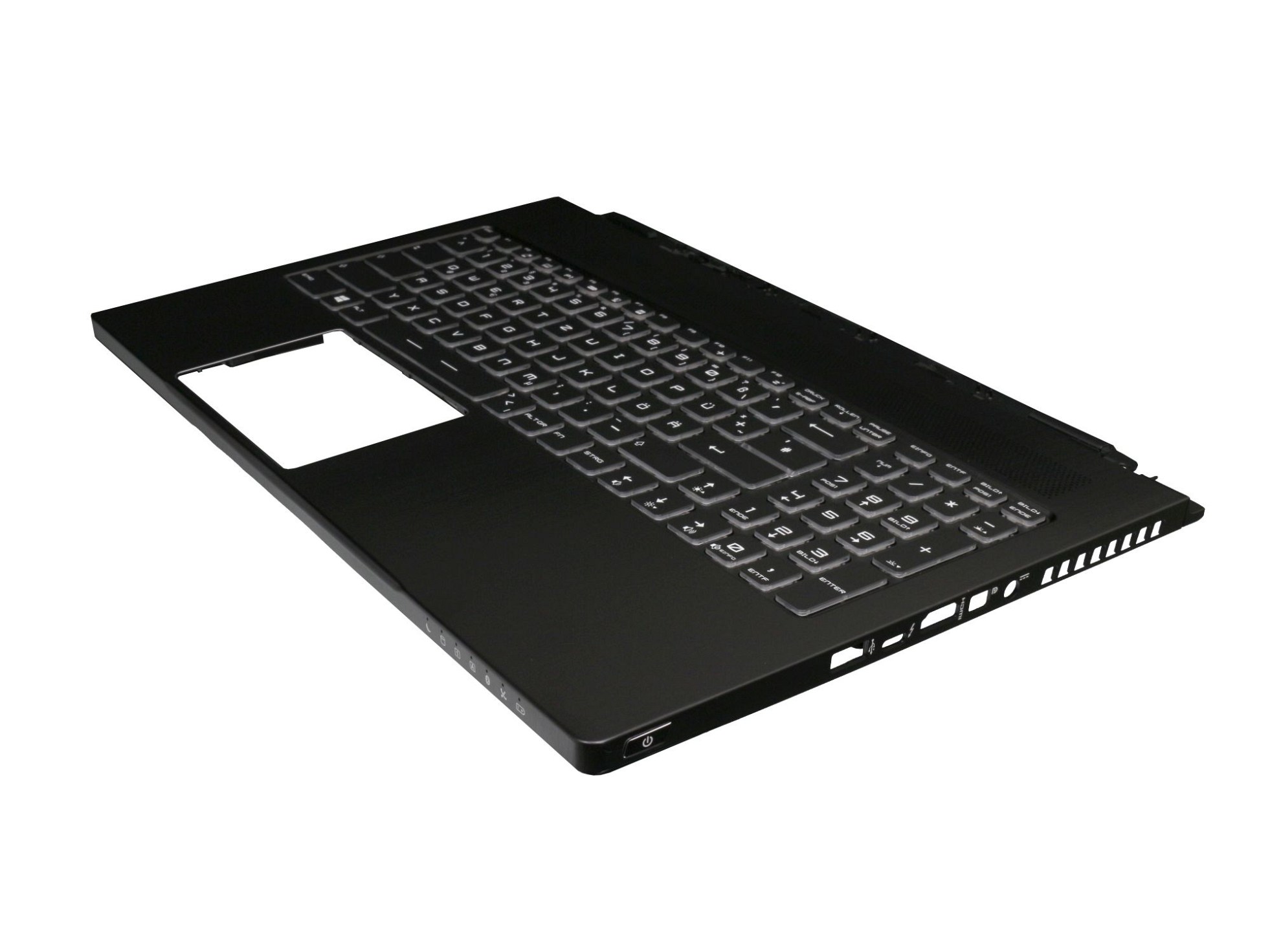 MSI GS63VR 6RF Ghost Pro (MS-16K2) original Tastatur inkl. Topcase DE (deutsch) schwarz/schwarz mit Backlight