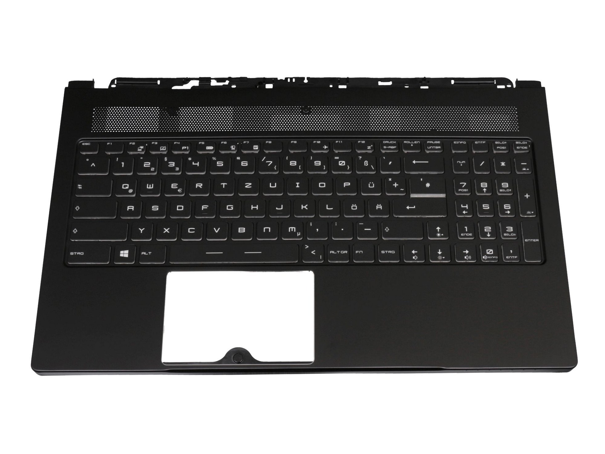 MSI GS63VR 6RF Ghost Pro (MS-16K2) original Tastatur inkl. Topcase DE (deutsch) schwarz/schwarz mit Backlight