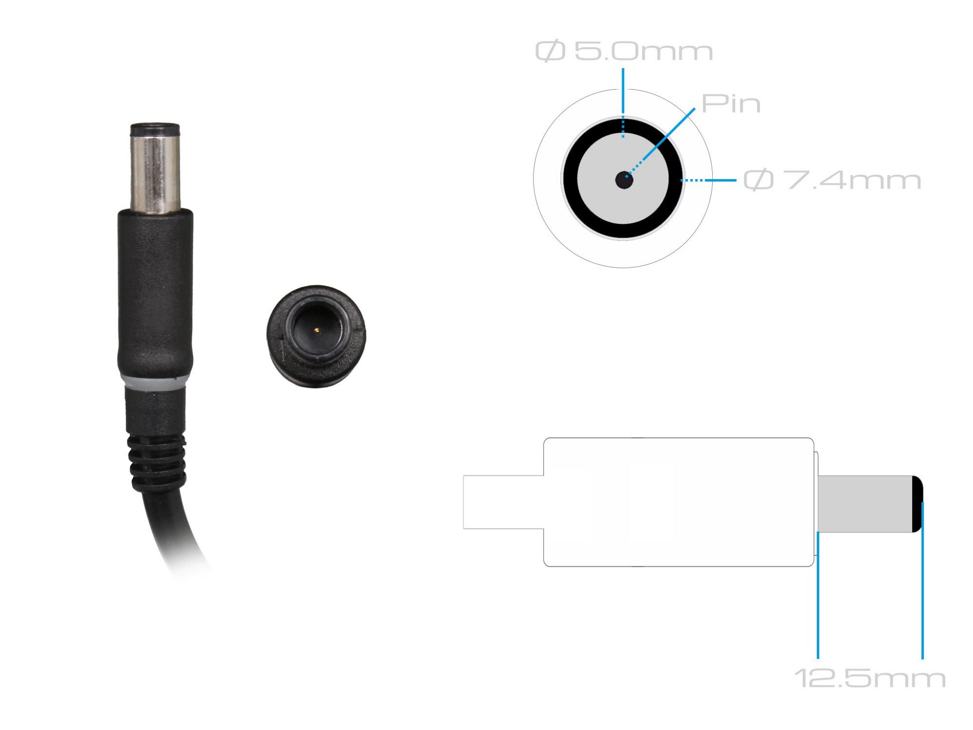 Dell XPS (M1210) Original Netzteil 130,0 Watt flache Bauform